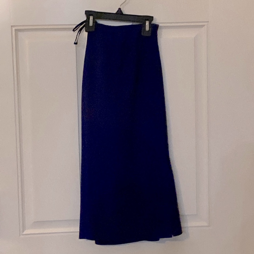 Blue Pencil Skirt Suit